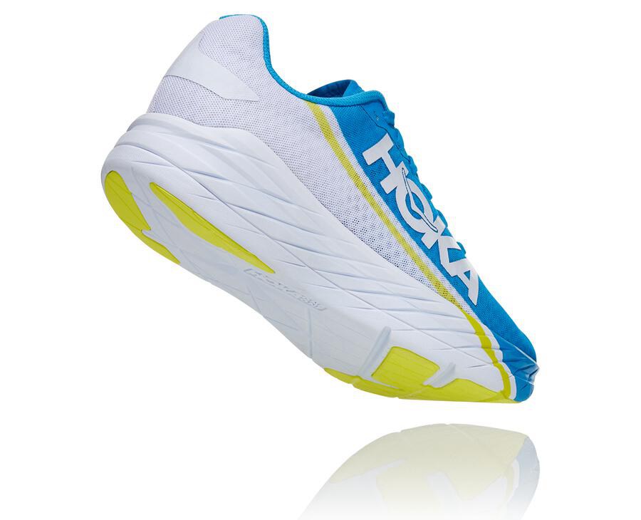 Hoka One One Løbesko Dame - Rocket X - Hvide/Blå - 860193MDT